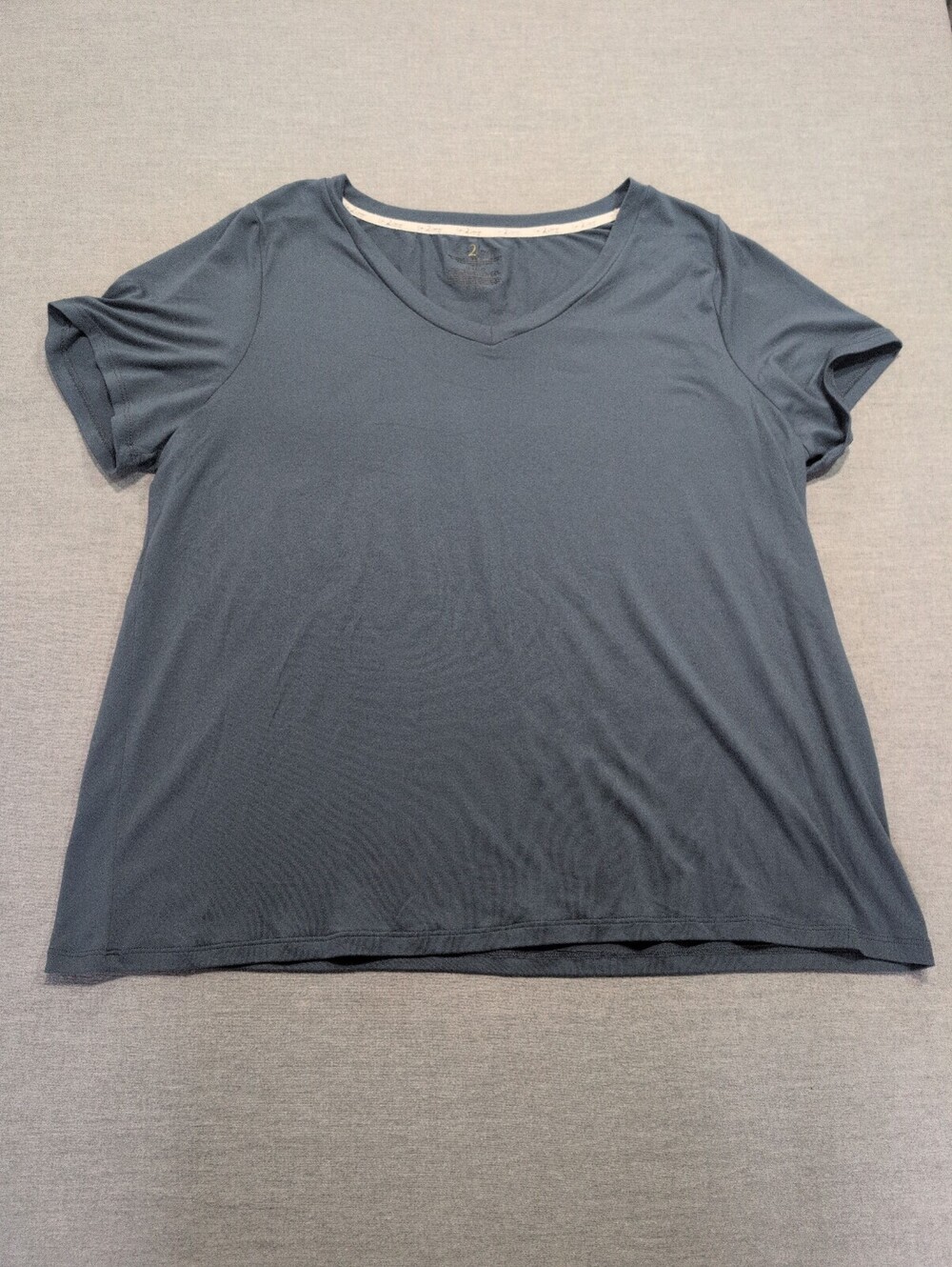 Love 2 Lounge Gray Short Sleeve Top XL